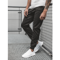 Pánske chino nohavice - joggery O/399 čierne